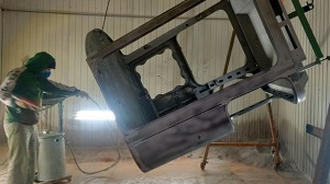 Jateamento e Pintura de Chassis