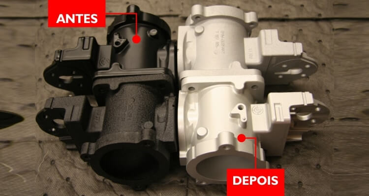 Jateamento com Esferas de Inox