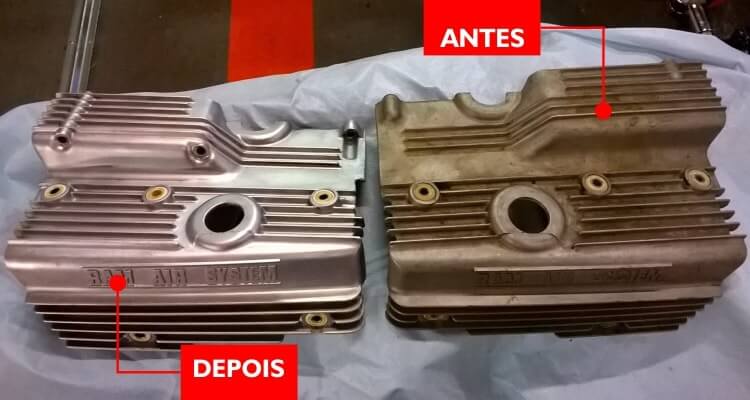 Jateamento com Óxido de Alumínio